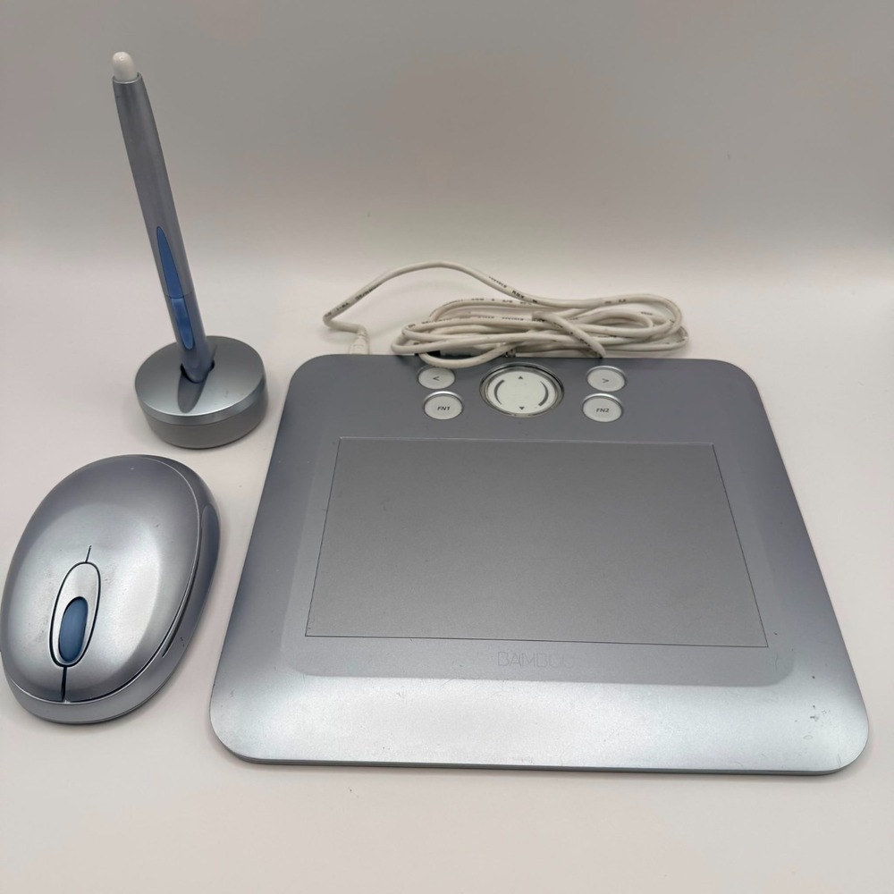 Wacom Bamboo Graphics Tablet with Pen & Wireless Mouse Tested Working